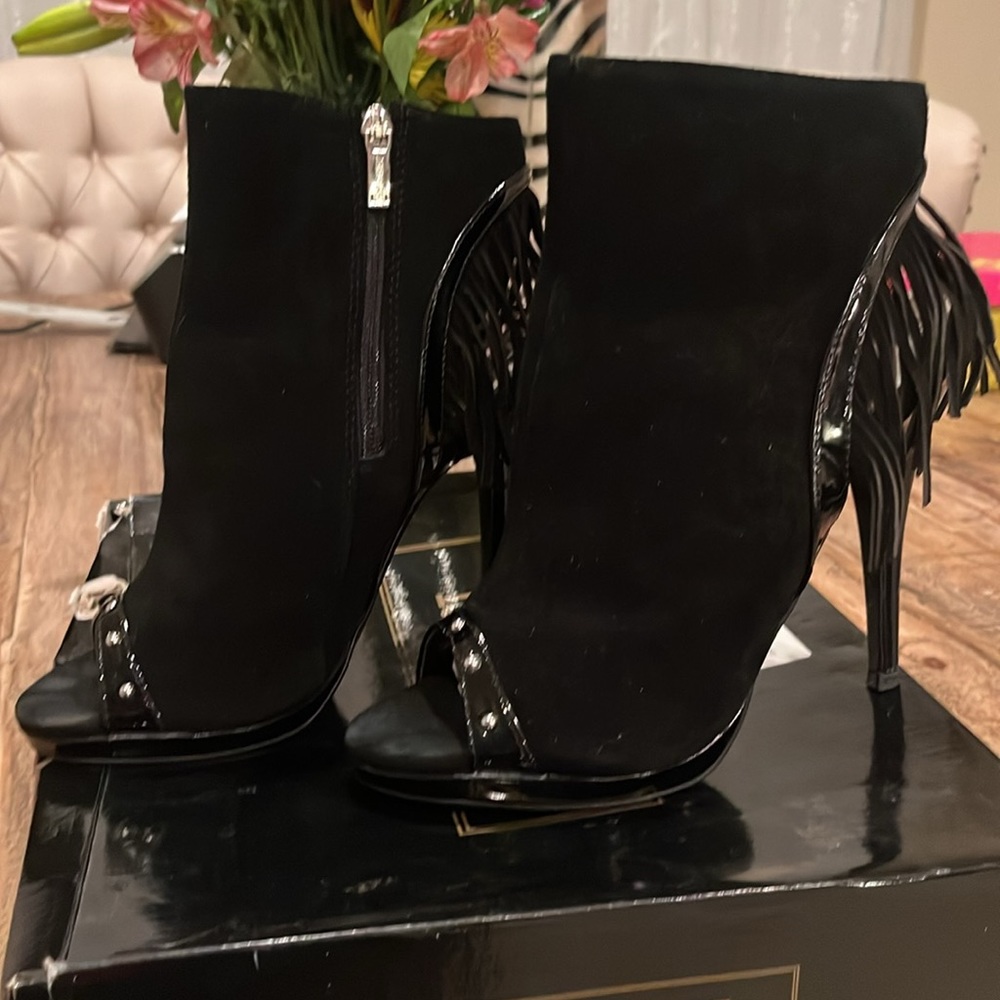 Suede Booties - Picture 2 of 4